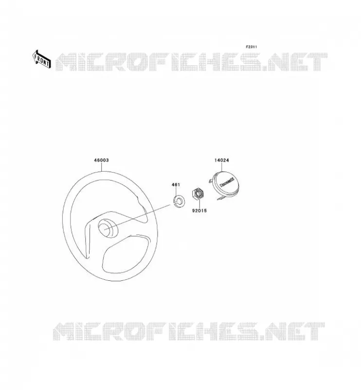 HANDLEBAR Kawasaki SSV 620 no_year MULE 2500  KAF620-C5