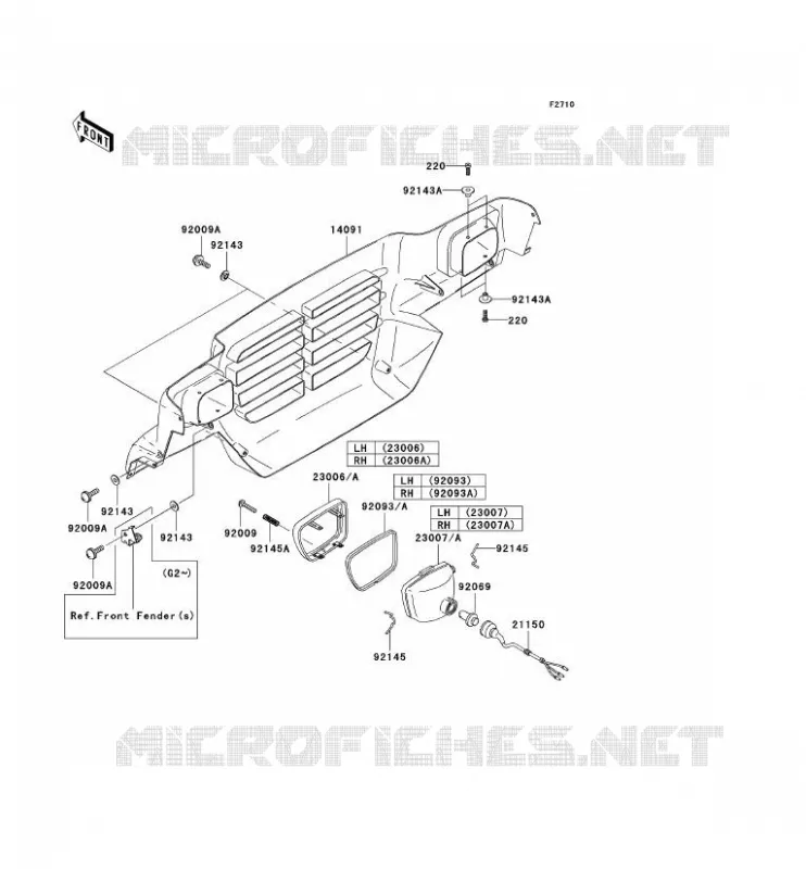 LENS(S) Kawasaki SSV 620 2005 MULE 3000  KAF620-G5