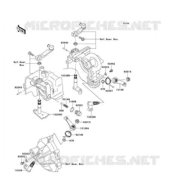 SHIFT Kawasaki SSV 620 2008 MULE 3010 TRANS 4X4  KAF620J8F