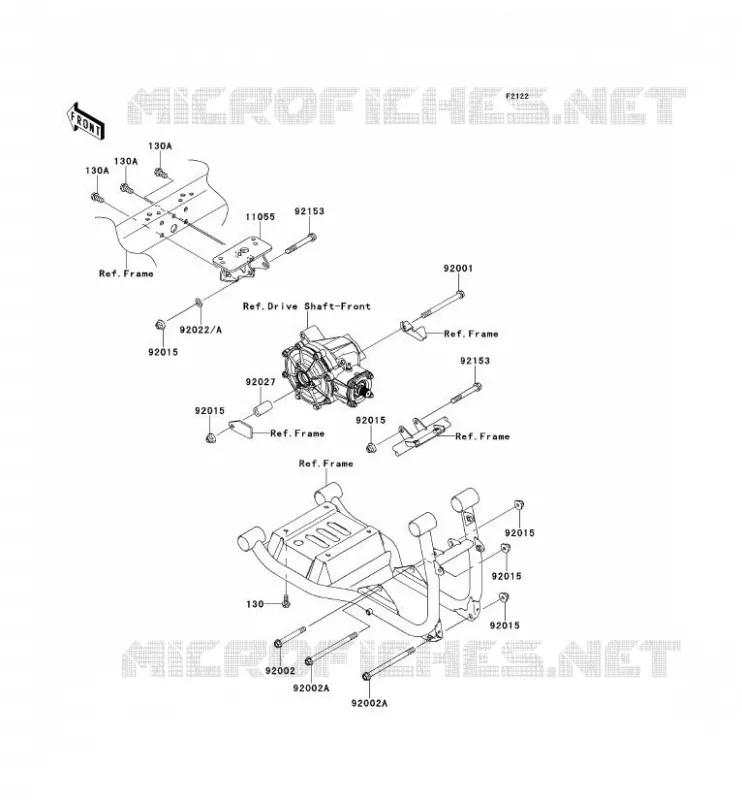 ENGINE MOUNT Kawasaki SSV 620 2013 MULE 4010 TRANS 4X4  KAF620RDF