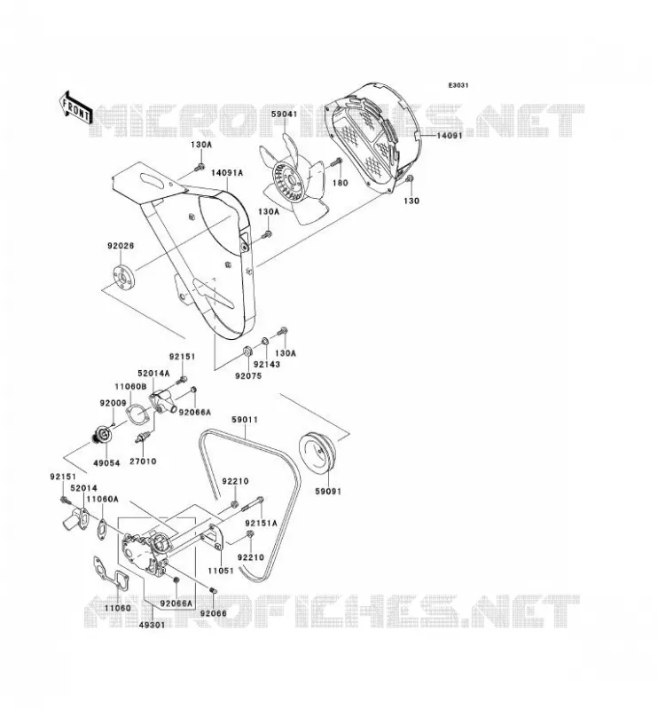 WATER PUMP Kawasaki SSV 950 2012 MULE 4010 DIESEL 4X4  KAF950FCF