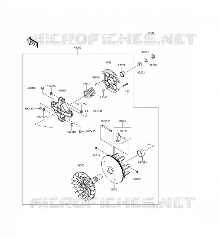 DRIVE CONVERTER Kawasaki SSV 800 2014 TERYX  KRF800CEF