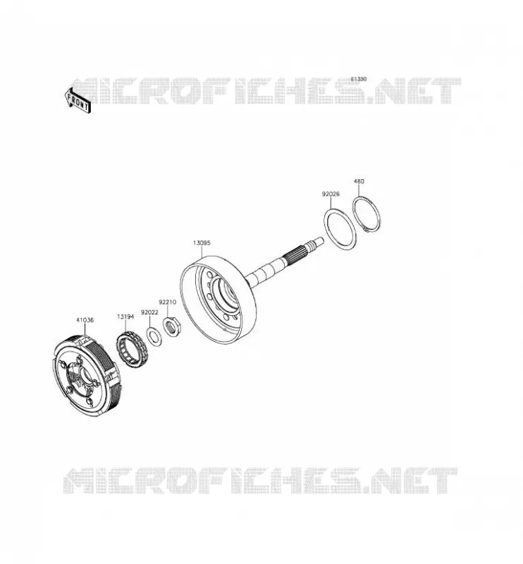 CLUTCH Kawasaki SSV 800 2014 TERYX  KRF800DEF