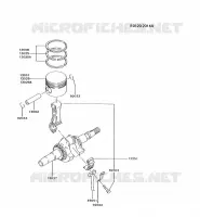 PISTON/CRANKSHAFT for Kawasaki GA1400A