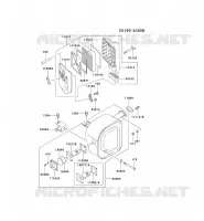 AIR FILTER/EXHAUST for Kawasaki GE5000A