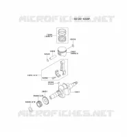 PISTON/CRANKSHAFT for Kawasaki GE5000A