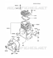 CYLINDER HEAD/CRANKCASE for Kawasaki FA MOTORS