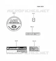 LABELS for Kawasaki FA MOTORS