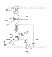 PISTON/CRANKSHAFT for Kawasaki FA MOTORS