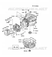 CYLINDER HEAD/CRANKCASE for Kawasaki FC MOTORS