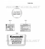 LABELS for Kawasaki FC MOTORS