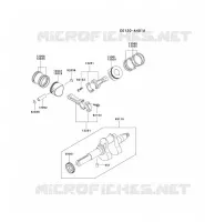 PISTON/CRANKSHAFT for Kawasaki FD MOTORS