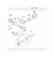 PISTON/CRANKSHAFT for Kawasaki FD MOTORS
