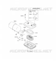 AIR FILTER/EXHAUST for Kawasaki FD MOTORS