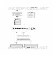LABELS for Kawasaki FD MOTORS