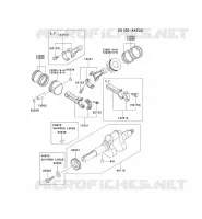 PISTON/CRANKSHAFT for Kawasaki FD MOTORS
