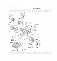 CYLINDER HEAD/CRANKCASE for Kawasaki FD MOTORS