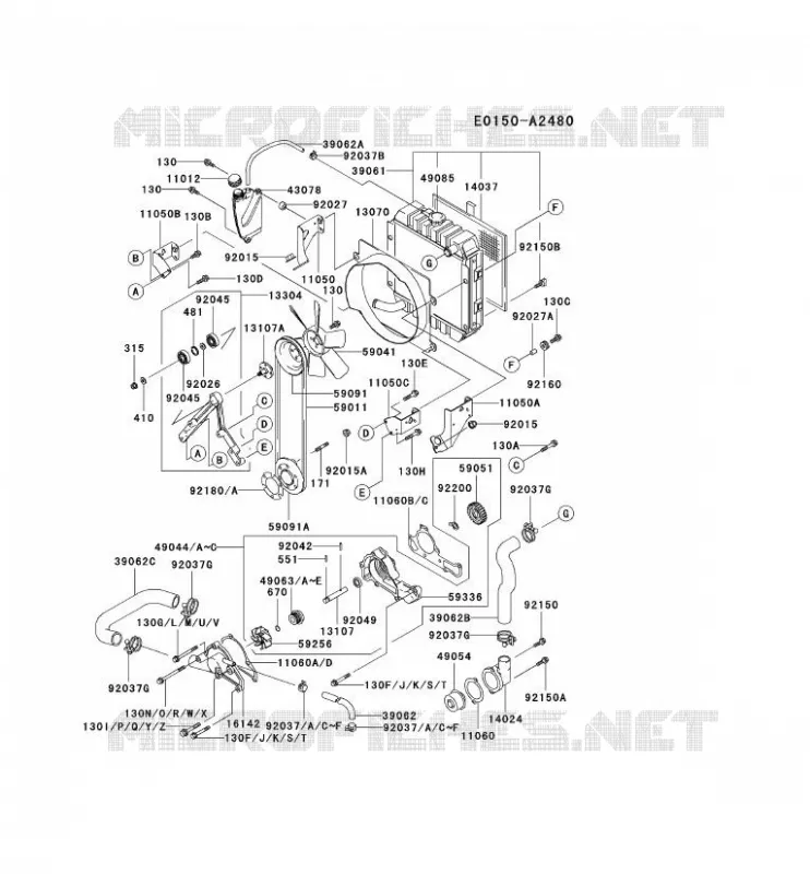 COOLING Kawasaki Petits Moteurs FD FD620D FD MOTORS  FD620D-DS18