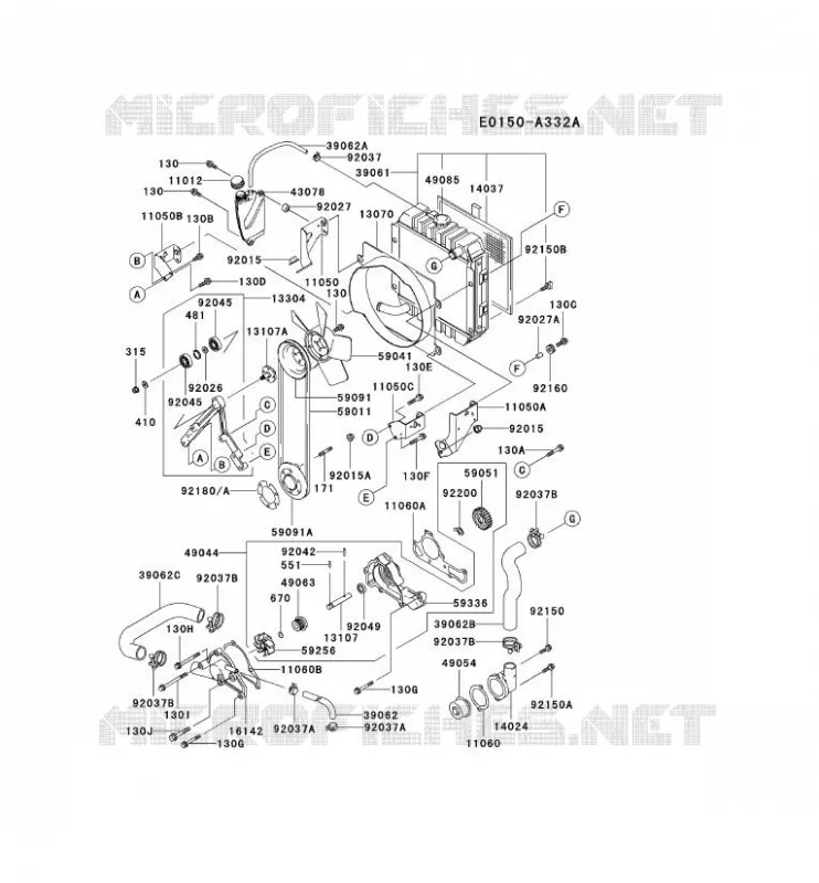 COOLING Kawasaki Petits Moteurs FD FD661D FD MOTORS  FD661D-AS07