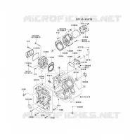 CYLINDER HEAD/CRANKCASE for Kawasaki FD MOTORS