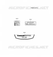 LABELS for Kawasaki FD MOTORS