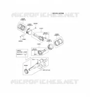 PISTON/CRANKSHAFT for Kawasaki FD MOTORS