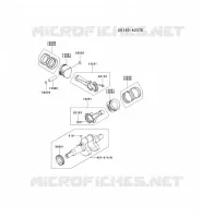 PISTON/CRANKSHAFT for Kawasaki FD MOTORS