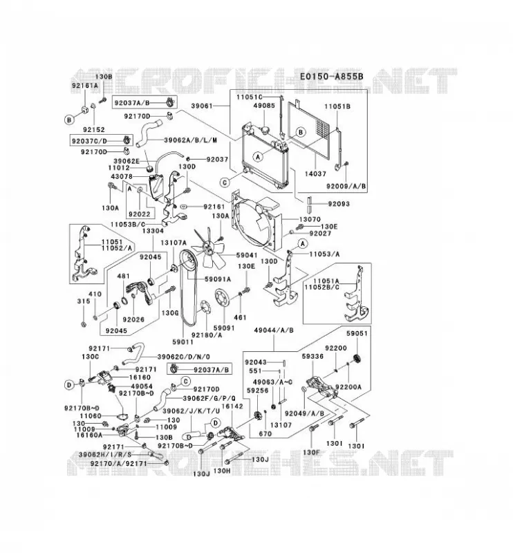 COOLING Kawasaki Petits Moteurs FD FD750D FD MOTORS  FD750D-ES00