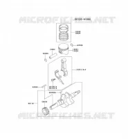 PISTON/CRANKSHAFT for Kawasaki FE MOTORS