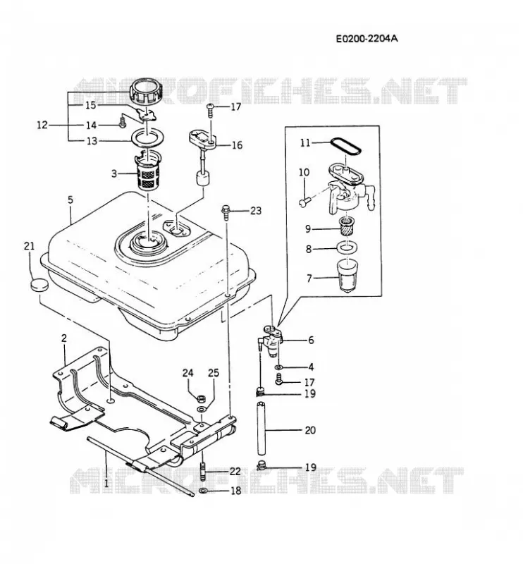 FUEL TANK Kawasaki Petits Moteurs FG FG270G FG MOTORS  FG270G-AB07