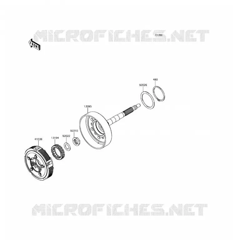 CLUTCH Kawasaki SSV 800 2017 TERYX  KRF800FHF