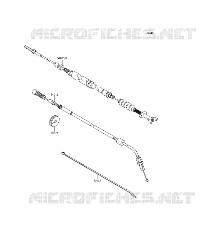 CABLES Kawasaki SSV 800 2017 TERYX CAMO  KRF800HHF