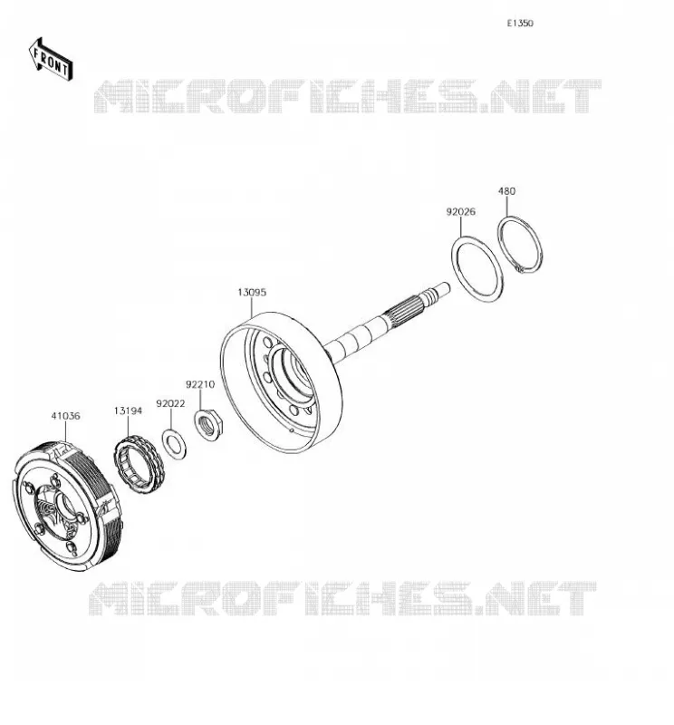 CLUTCH Kawasaki SSV 800 2018 TERYX  KRF800HJF