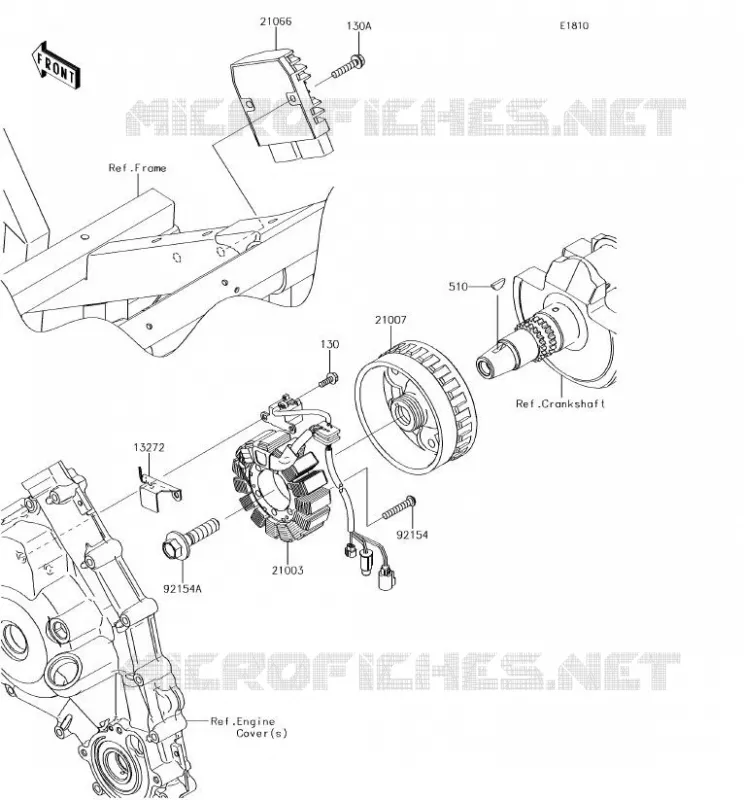 GENERATOR Kawasaki SSV 800 2018 TERYX  KRF800HJF
