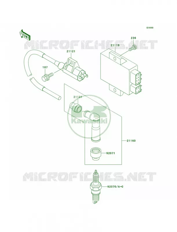 Ignition System Kawasaki MOTOS 125 2004 Eliminator 125  BN125-A7