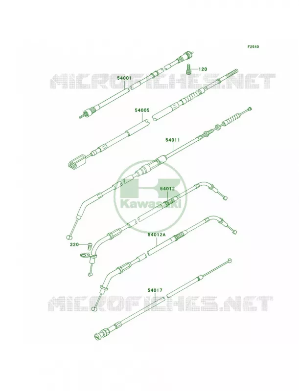 Cables Kawasaki MOTOS 800 2003 Vulcan 800  VN800-A9