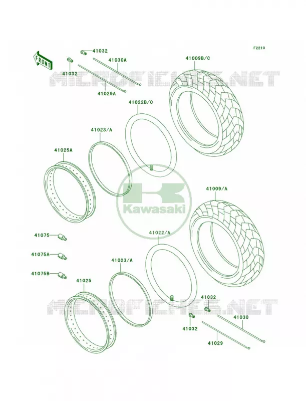 Tires Kawasaki MOTOS 800 1999 Vulcan 800 Classic  VN800-B4