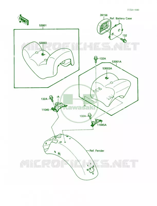 Seat Kawasaki MOTOS 1500 1991 Vulcan 88  VN1500-A5