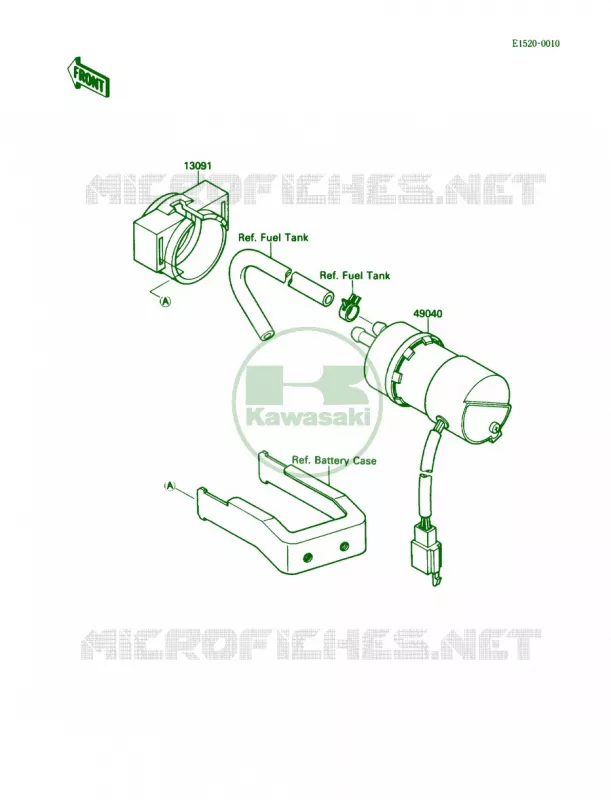 Fuel Pump Kawasaki MOTOS 1500 1989 Vulcan 88 SE  VN1500-B3