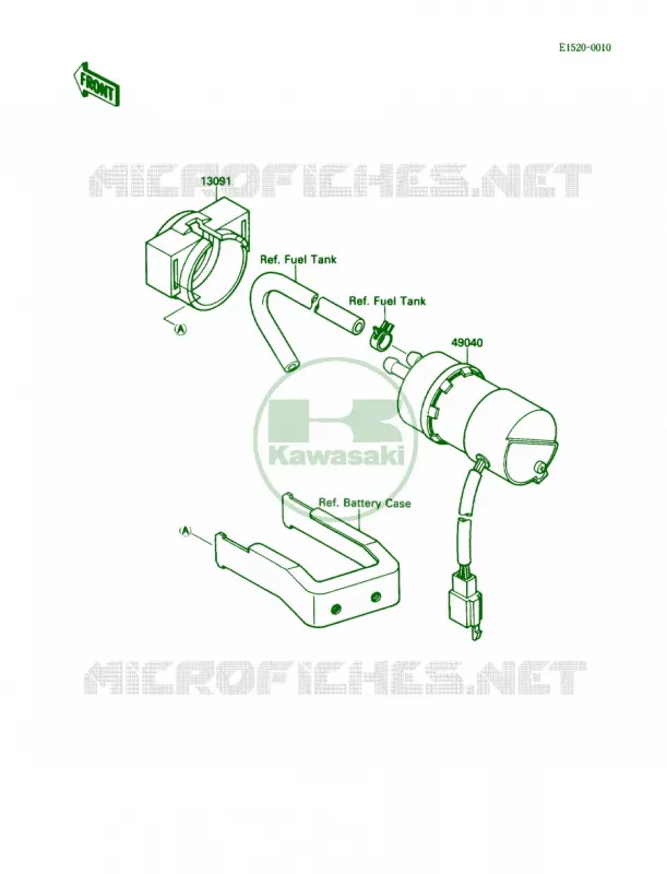 Fuel Pump Kawasaki MOTOS 1500 1987 Vulcan 88 SE  VN1500-B1