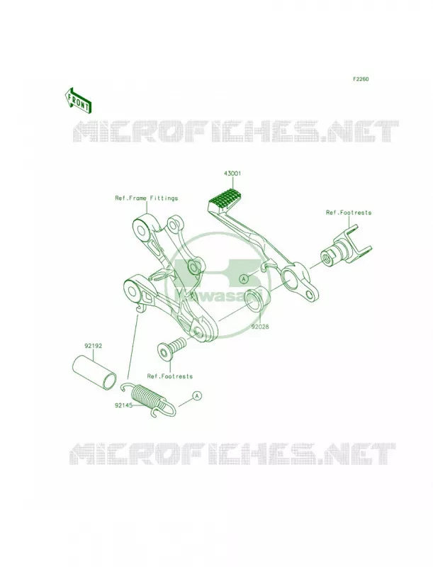 Brake PedalTorque Link Kawasaki MOTOS 636 2014 Ninja ZX-6R  ZX636EEF