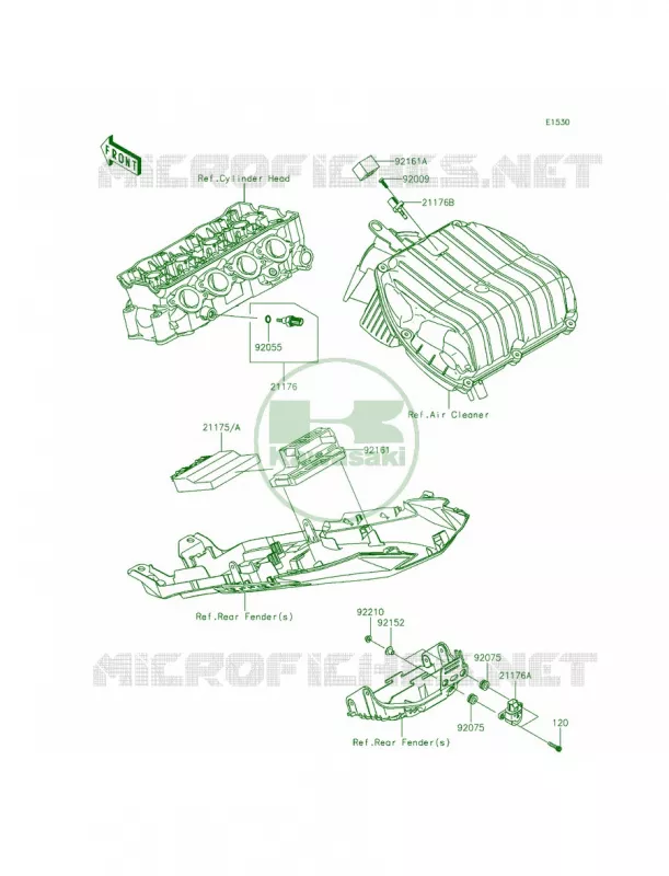 Fuel Injection Kawasaki MOTOS 636 2014 Ninja ZX-6R  ZX636EEF