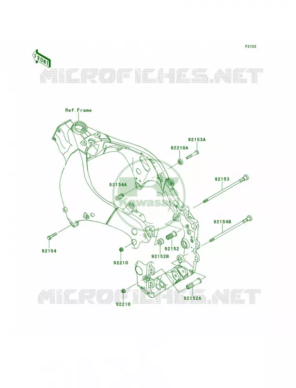Engine Mount Kawasaki MOTOS 1000 2013 Ninja ZX-10R ABS  ZX1000KDF