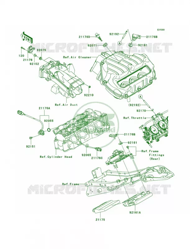 Fuel Injection Kawasaki MOTOS 600 2007 Ninja ZX-6R  ZX600P7F