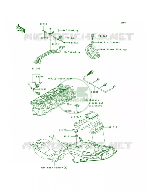 Fuel Injection Kawasaki MOTOS 1400 2006 Ninja ZX-14  ZX1400A6F
