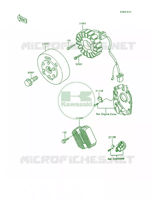Generator Kawasaki MOTOS 600 1997 Ninja 600R  ZX600-C10