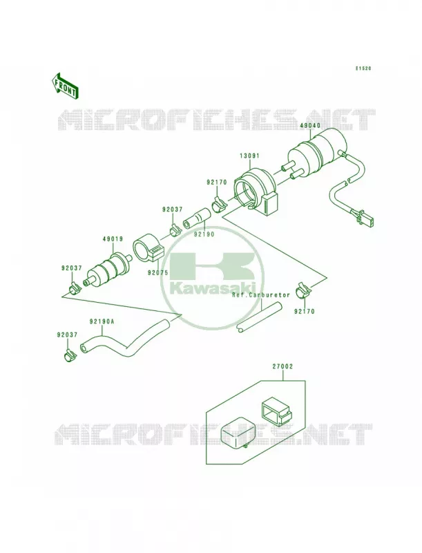 Fuel Pump Kawasaki MOTOS 600 1996 Ninja ZX-6R  ZX600-F2
