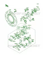 Rear Caliper for Kawasaki Ninja ZX-11