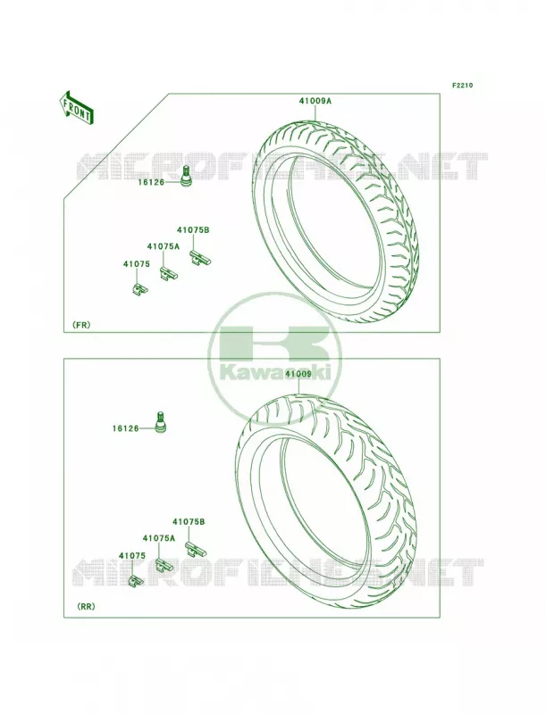 WheelsTires Kawasaki MOTOS 650 2013 Versys  KLE650CDF