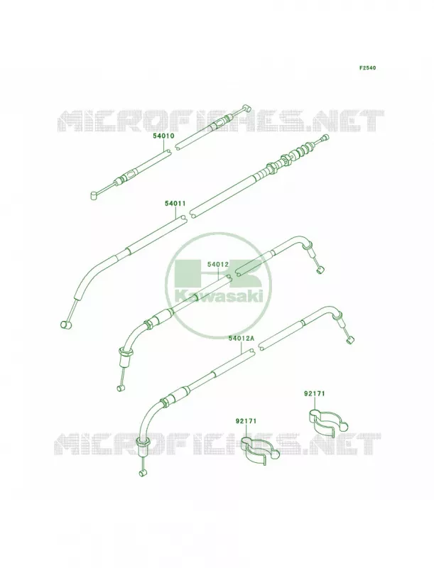 Cables Kawasaki MOTOS 800 2014 W800  EJ800AEFA